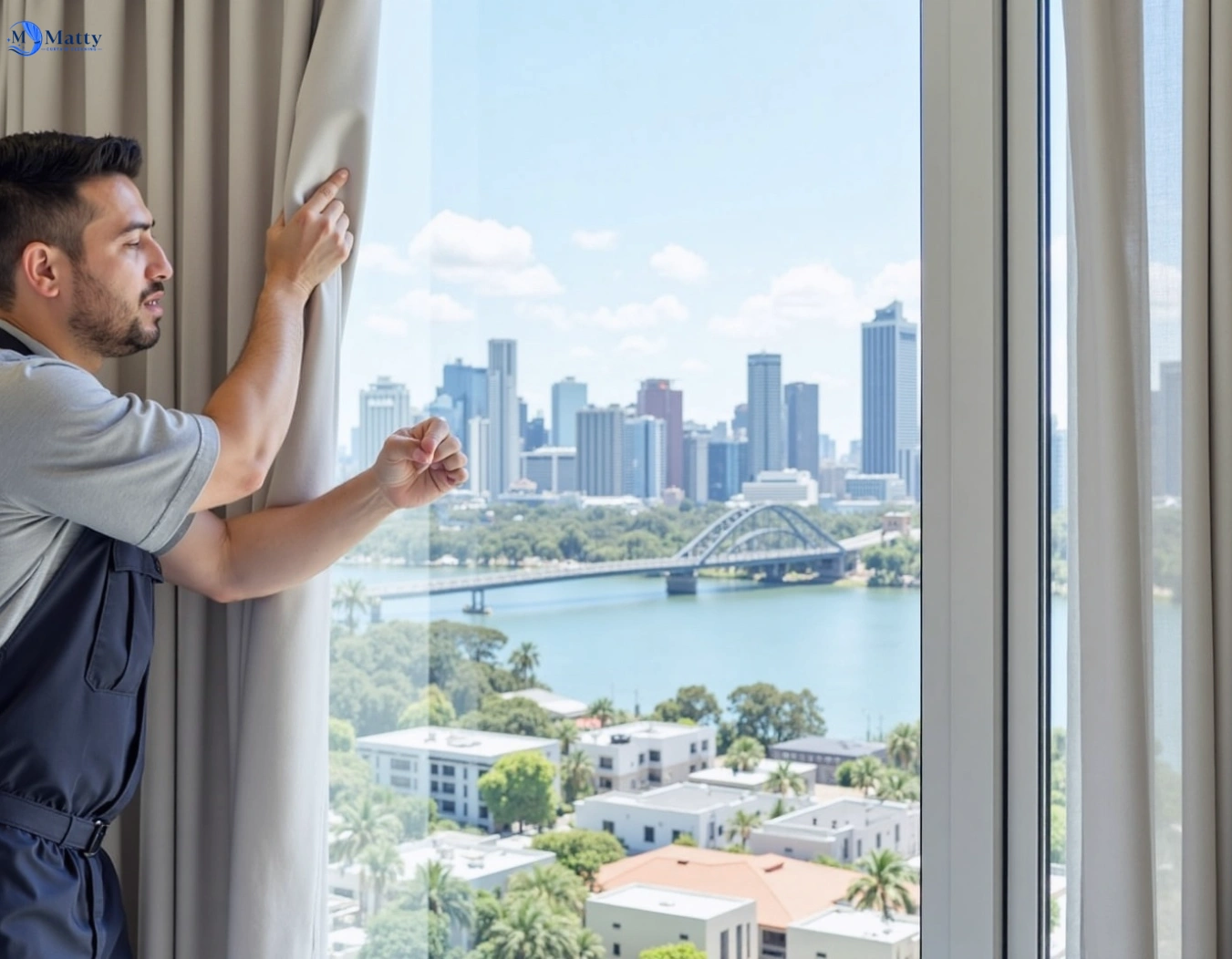 Professional curtain steam cleaning service lapstone-nsw QLD by Matty Curtain Cleaning