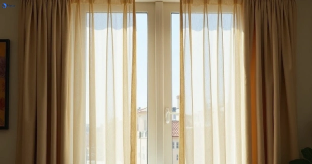 Dull dusty drapes in lapstone-nsw before professional cleaning